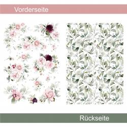 Rosa Rosen - Designpapier